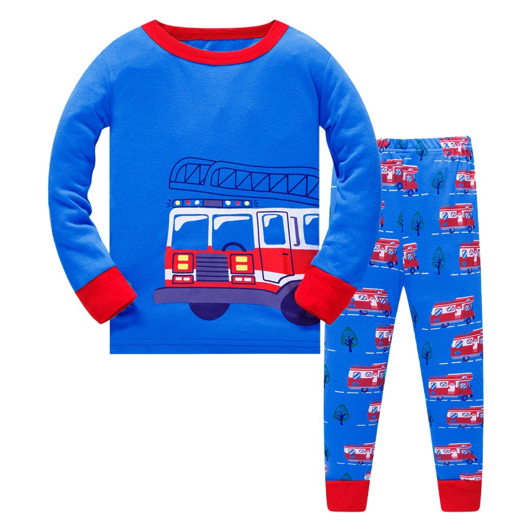 Europa y América nuevos niños homewear traje de comercio exterior transfronterizo niños de dibujos animados impreso pijamas niños Pijamas