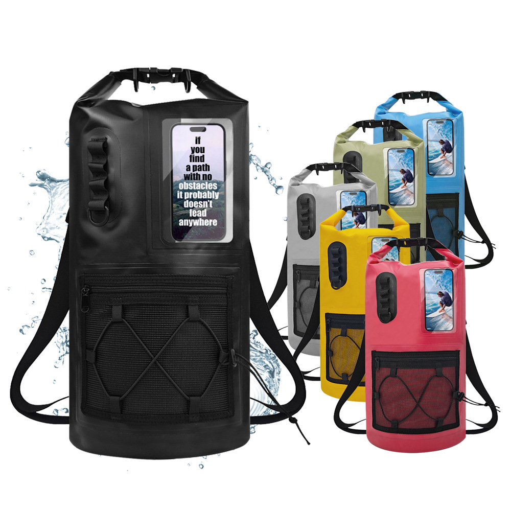 Outdoor Sports Pvc Mobile Phone Waterproof Bag Waterproof Backpack Two-In-One Multi-Functional Beach Rafting Camping Waterproof Bag