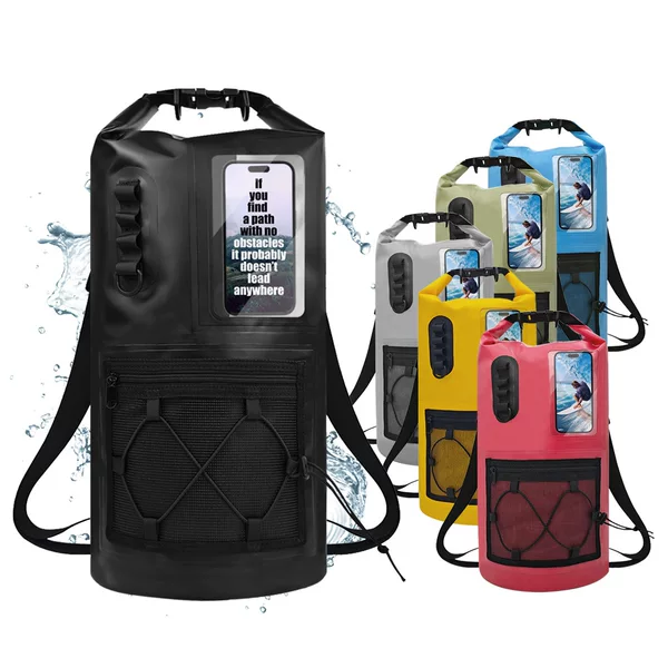 Outdoor Sports Pvc Mobile Phone Waterproof Bag Waterproof Backpack Two-In-One Multi-Functional Beach Rafting Camping Waterproof Bag
