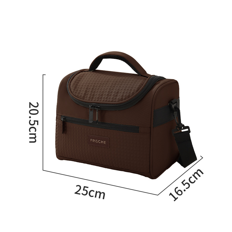 Bolsa de almuerzo de alto valor facial bolsa de oficina almuerzo bolsa de almuerzo bolsa de almuerzo bolsa de almacenamiento de leche gruesa un solo hombro bolsa de aislamiento de picnic al por mayor image 13