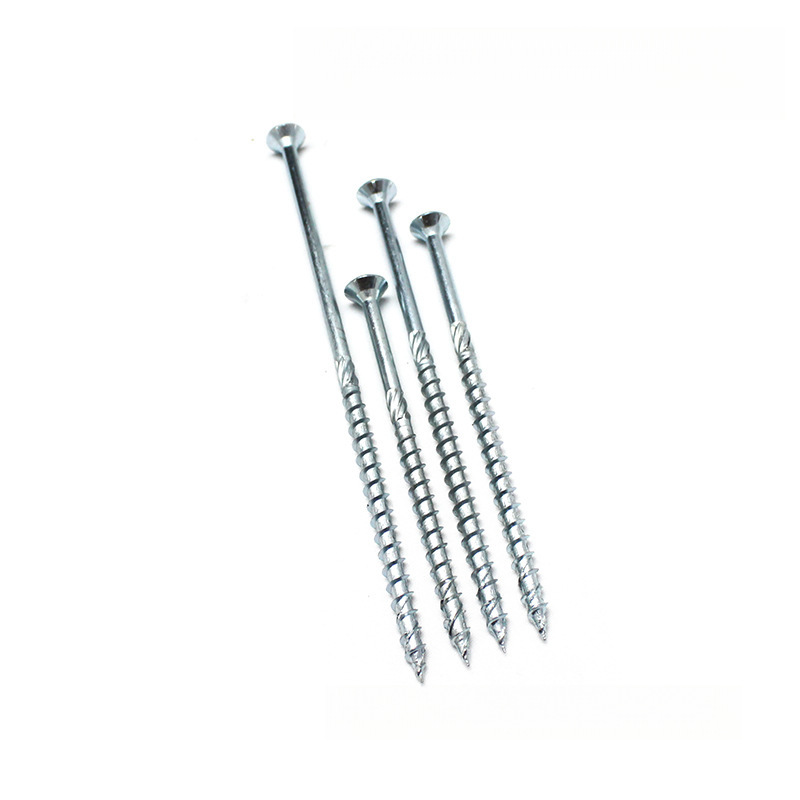 TCC双沉头带滚花快攻木结构螺钉硬木防开裂加粗长半螺纹自攻螺丝