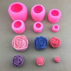 Valentine's Day Rose Chocolate Silicone Mold Mousse Cake DIY Cake Decoration Handmade Soap Glue Mold