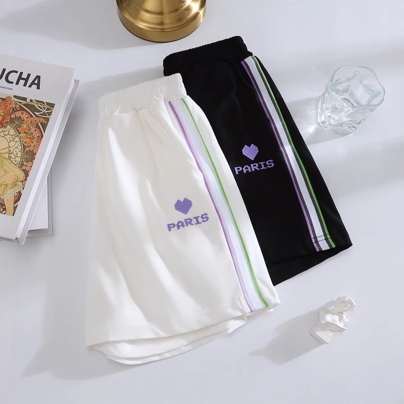 Sommer-Shorts für Mädchen 2023 neue koreanische Version von Zhongda, lässige Sporthosen für Schüler, stylische Hosen mit weitem Bein_voghion.com