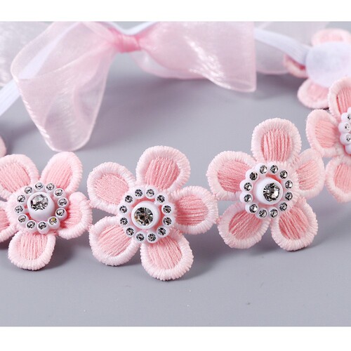 Korean version of baby hair accessories, headband, cute flower headband, elastic edge princess headdress, European and American popular children's accessories for photo taking