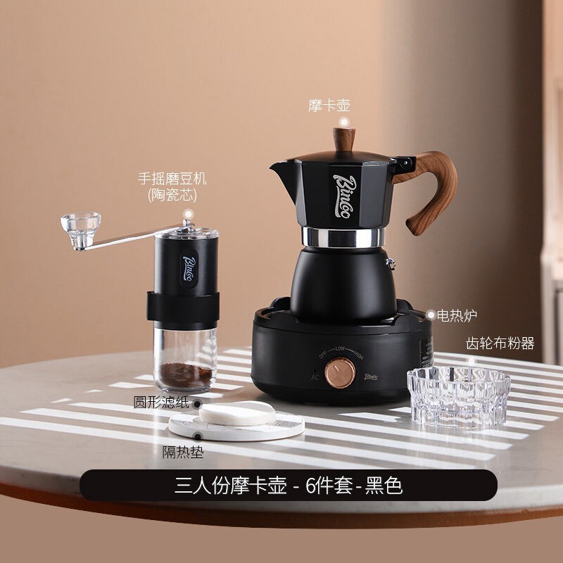 Cafetera Moka Italiana Doméstica de Aleación de Aluminio para Uso Doméstico