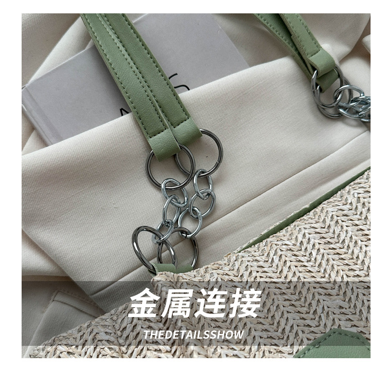 Large capacity fashion tote bag 2025 new style this year's popular woven single-shoulder bag underarm letter handbag wholesale undefined