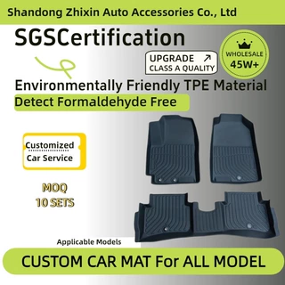 Custom TPE Floor Mats with Ultra-Durable Carpet Face Ideal