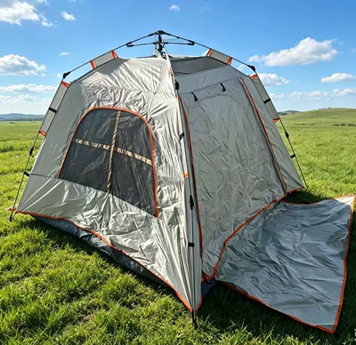 Avtomobil dam çadırları Quick-Opening Tent Thickened Sun - 5-8-people-240240160-off-white-four-sided-tent-special-sale-single-tent
