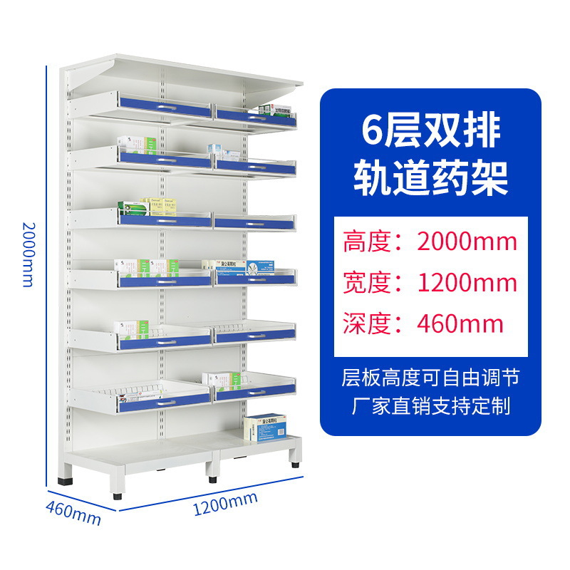 6-layer double row rail