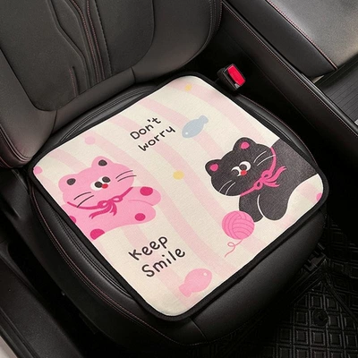 and Lumbar Support, Waist support - pink-cat-black-cat-square-mat-general