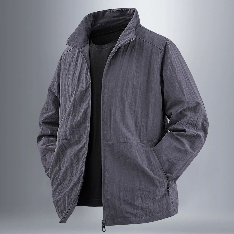 Men’s autumn jacket, quick‑dry, universal relaxed fit, plus sizes