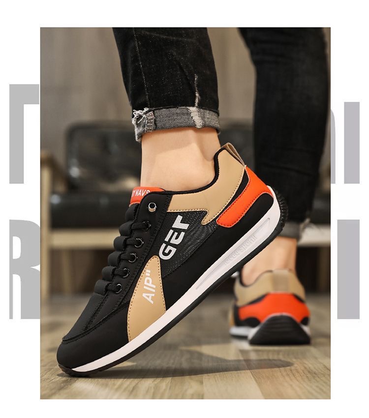 Herrenschuhe 2024 Frühling und Herbst Leichte, weiche Sohle, Leder, vielseitige Forrest Gump-Schuhe, lässige, rutschfeste Slip-On-Fahrschuhe für Herren_voghion.com