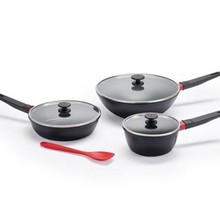 德国双立人 Now不粘锅具四件套装65531-001-982炒锅煎锅汤锅