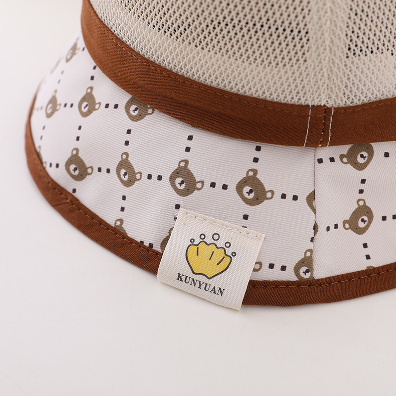 Unisex Sweet Cartoon Bear Wide Eaves Bucket Hat display picture 11