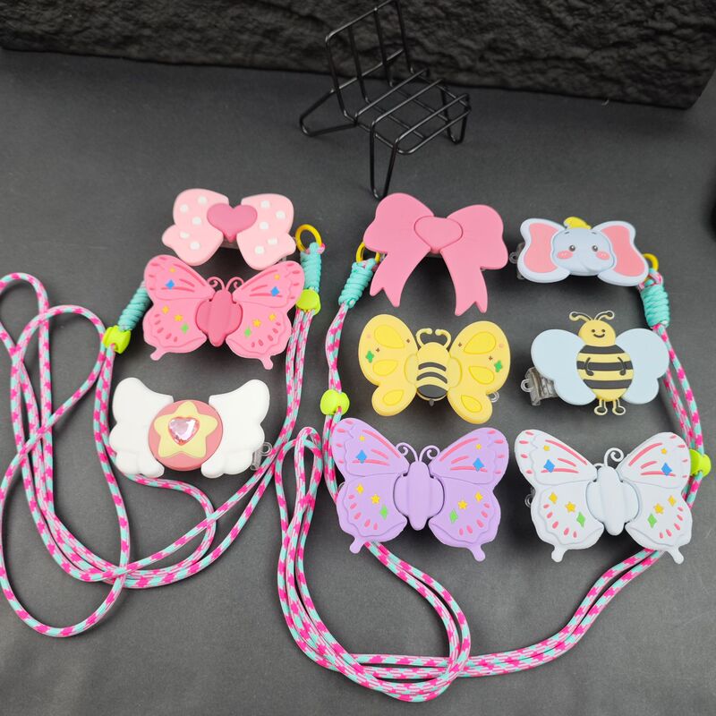 Zhao Lusi Star Same-style Butterfly Mobile Phone Shell Back Clip Crossbody Rope Suitable for Any Mobile Phone Shell Long Lanyard Women's All-match Zhao Lusi Star Same-style Butterfly Mobile Phone Shell Back Clip Crossbody Rope Suitable for Any Mobile Phone Shell Long Lanyard Women's All-match