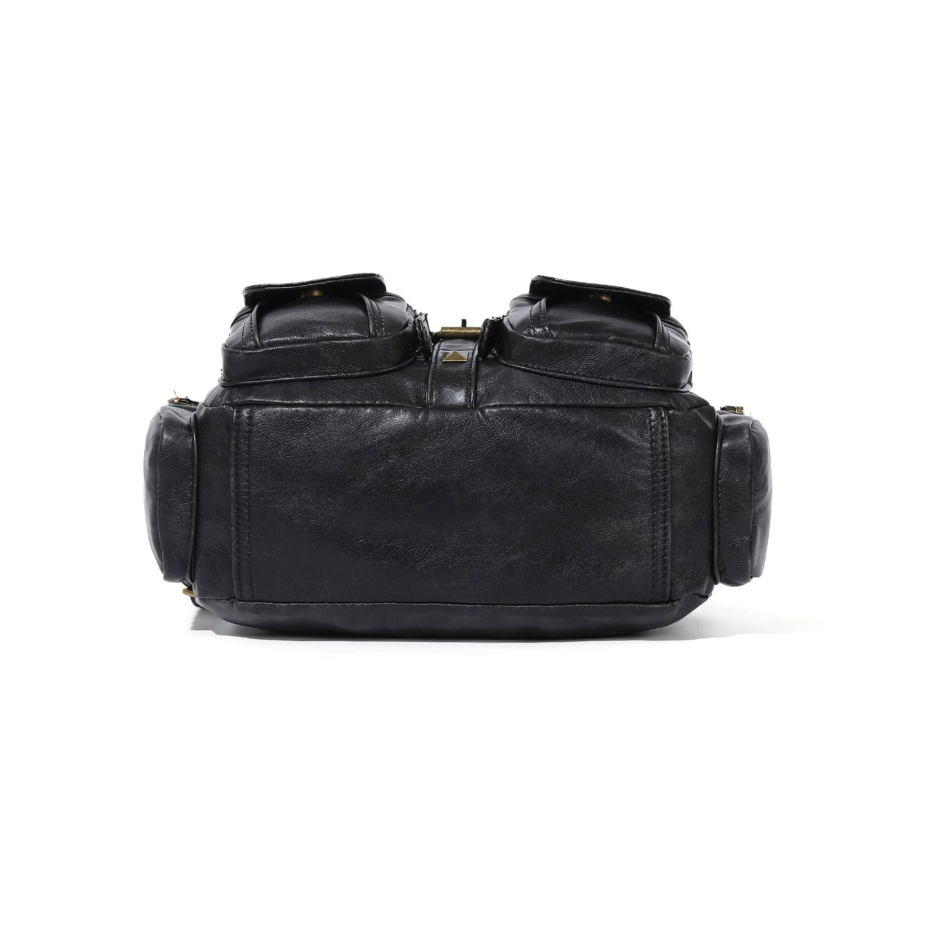 Nuevo bolso europeo y americano lavado con agua Y2k para mujeres simple viaje versátil bolso de hombro de cuero suave bolso de mochila