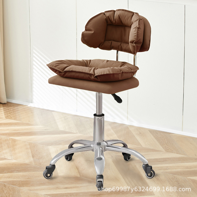 Silla de belleza, taburete especial para uñas y pestañas, respaldo de peluquería, silla elevable, taburete de tocador de dormitorio para niñas en casa