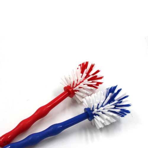 Nylon burr removal bottle brush wholesale, boiler wall cleaning brush, hard bristle plastic handle cup brush