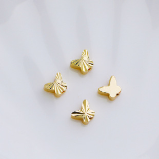 14K����ɫ����������� ���p��񻨾��K������� diy�ֹ����Ʒ