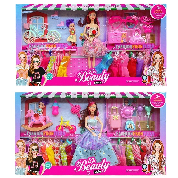 Set de Muñeca de Juguete en Caja de Regalo 60 cm de Vinilo y Plástico para Niñas