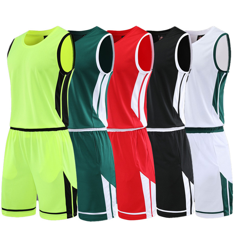 Summer Basketball Uniform Sports Suit Pure Color Vest Sleeveless T-Shirt Public Version Light Board Shorts Two-Piece Running Suit Summer Basketball Uniform Sports Suit Pure Color Vest Sleeveless T-Shirt Public Version Light Board Shorts Two-Piece Running Suit