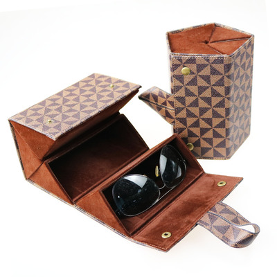 Amazon Supplying glasses storage box Multi-grid Portable Sunglasses Sunglasses Eye Retro glasses Display box