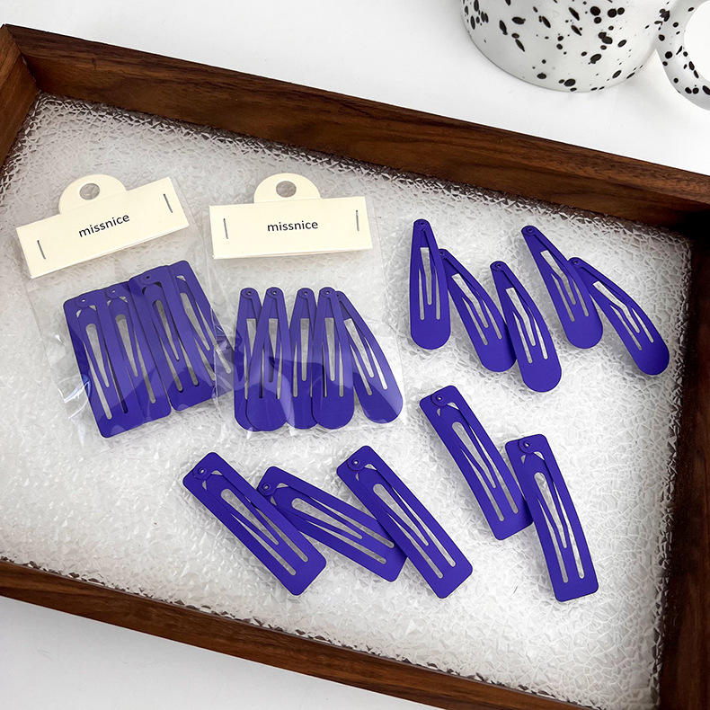 Sweet Geometric Alloy Stoving Varnish Hair Clip 5 Pieces display picture 1