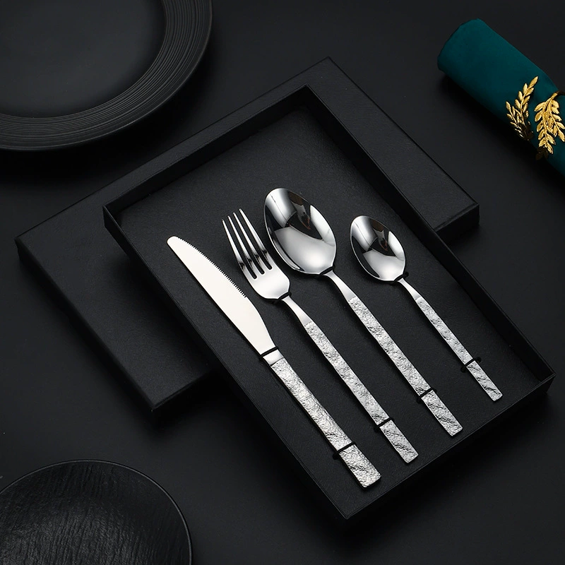 (Cross-border trading), creative set stainless steel, tableware, gift box, 4 piece set