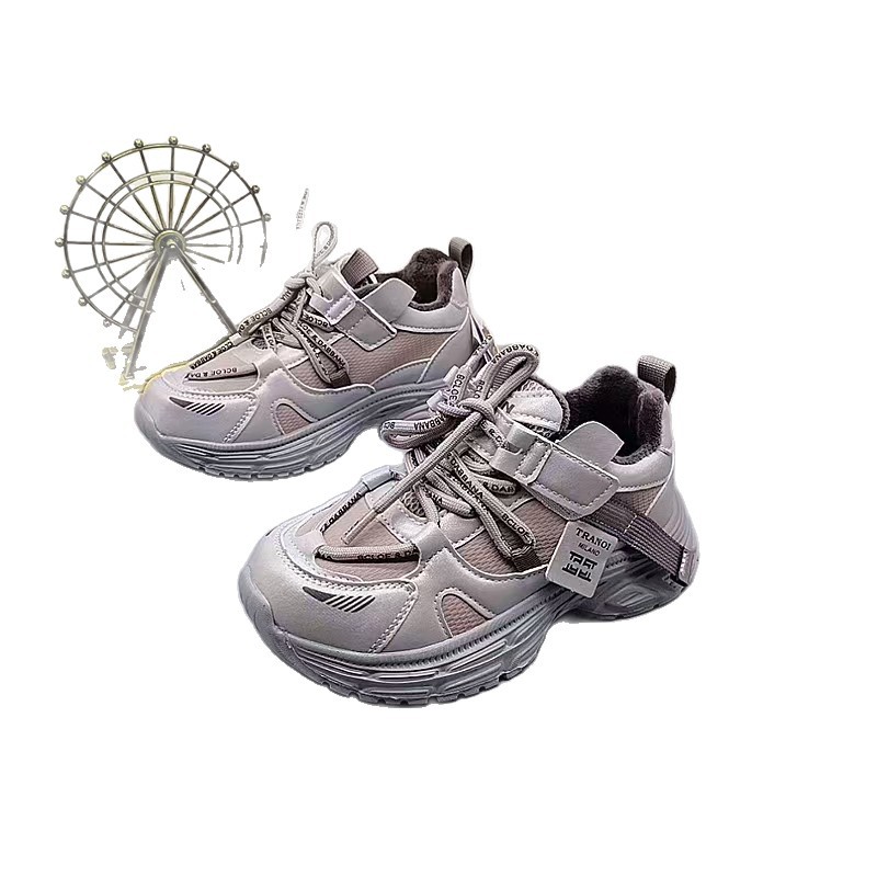 32-37 Zapatos deportivos impermeables de cuero de algodón de invierno nuevos zapatos para niños, zapatos para niños, zapatos para padres