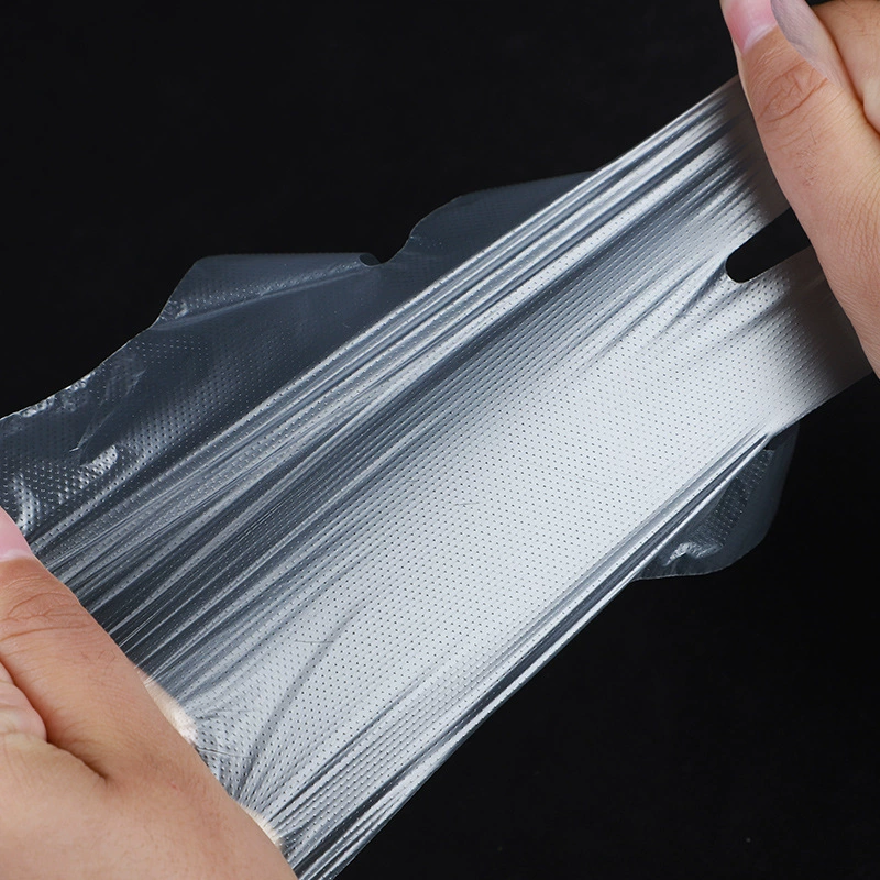 Disposable plastic transparent gloves for hotel