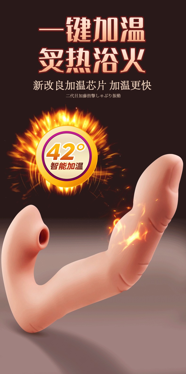 Jiuai Telescopic Vibrator for Women, 26cm ABS Body, Electric Control, Flesh Tone — detail image 23