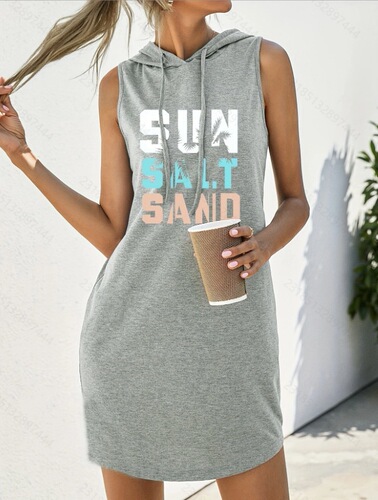 Amazon AliExpress Coconut Tree Backless Tank Top Women Sleeveless Beach Wrap Dress Summer Vacation Short Mini Dress