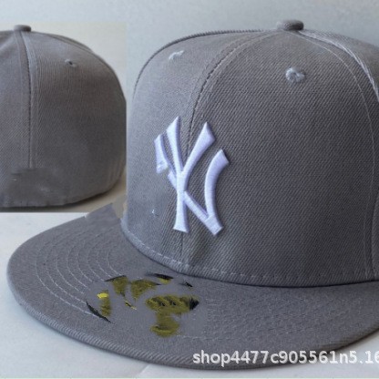Sombreras de béisbol totalmente cerradas para hombres no ajustables, sombreros de baile callejero totalmente cerrados, sombreros de borde plano, sombreros de tamaño americano