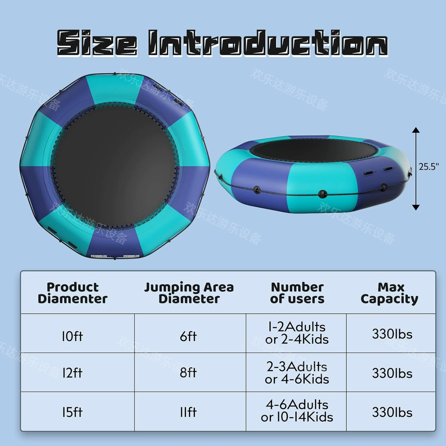 Трансграничная внешняя торговля водная надувная буксирная лодка на открытом воздухе вращающийся гироскоп дискотека для серфинга прыгающий батут оборудование