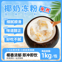 免煮椰子冻粉夏季摆摊商用布丁粉生打椰椰浆甜品奶茶店原料1KG