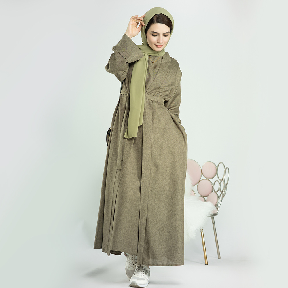 Cárdigan informal turco de color liso para mujer talla grande Loriya LR573 image 6