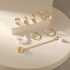 Ear clips from pearl suitable for men and women, earrings, jewelry, suitable for import, wholesale