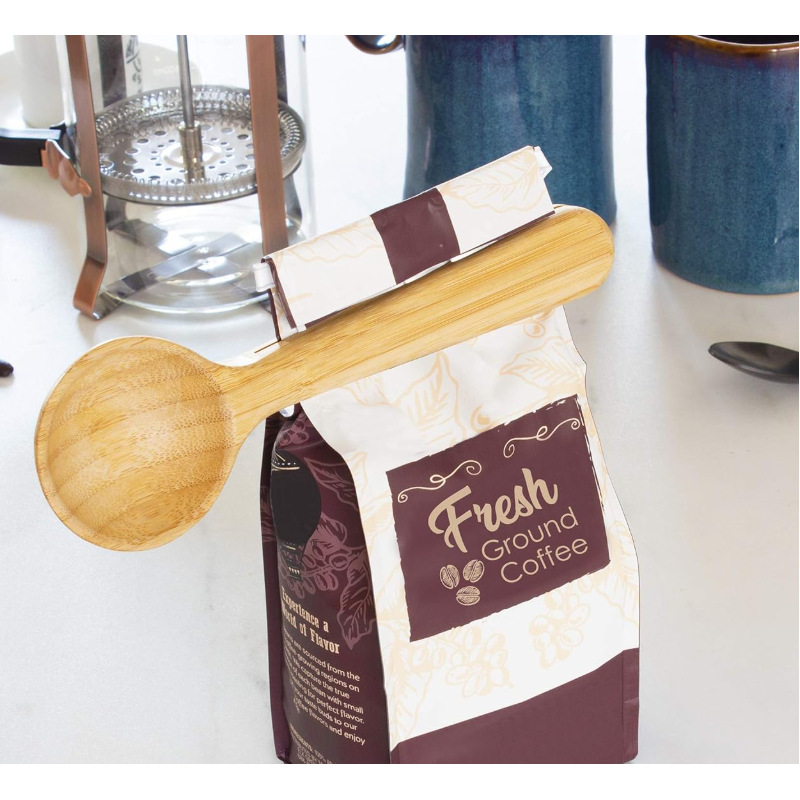 Cucharas de café de bambú, cucharas de café de madera de bambú, cucharas de café perezosas, cucharas de café amigables con el medio ambiente, Amazon, cucharas de café de gadgets.