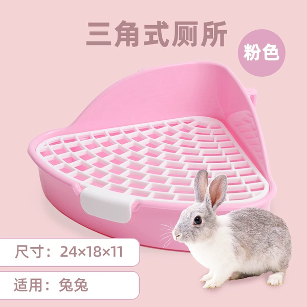 Triangular toilet plastic pink