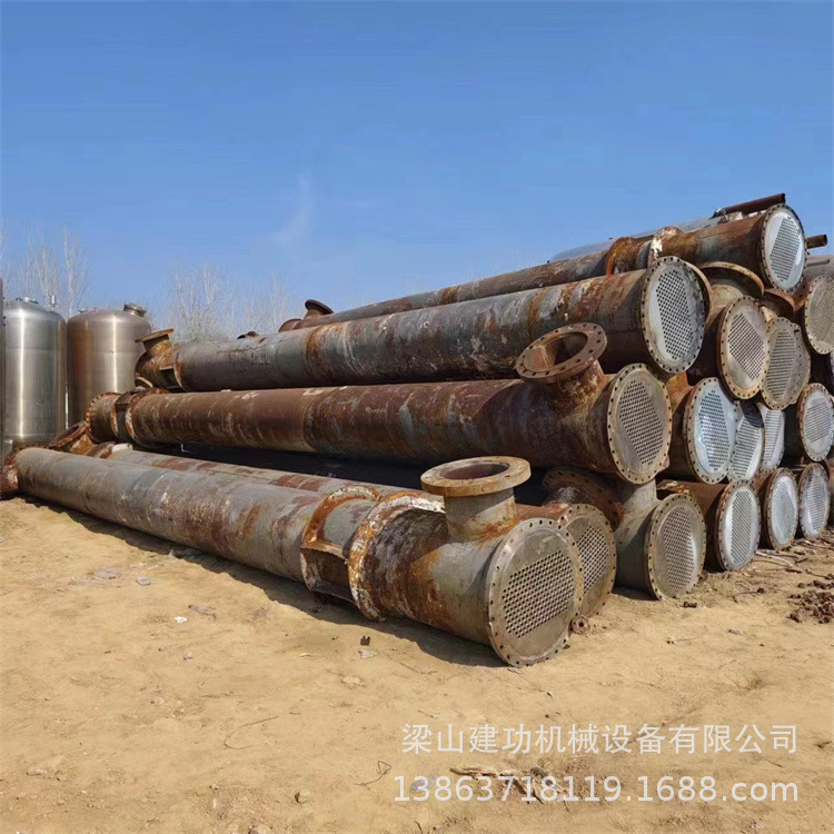 二手出售列管式冷凝器 不锈钢管式蒸汽换热器 管壳式冷凝热交换器