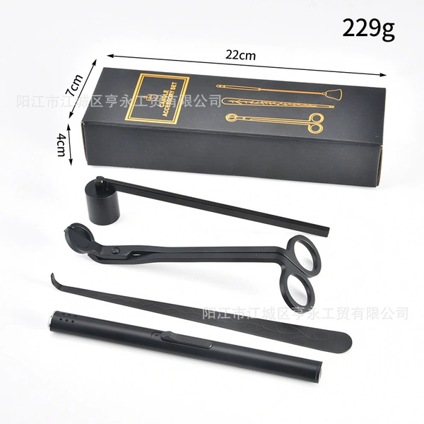 Scissors+straight hoods+hook+ignition (black) -Colon box installation