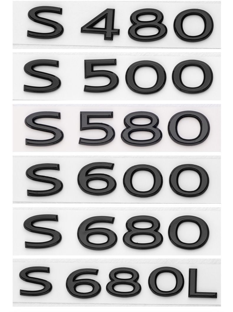 Suitable for 2021 Maybach S400 car stickers, S480 rear emblem, S580 car logo, S600 engine displacement badge, and S680 modifications