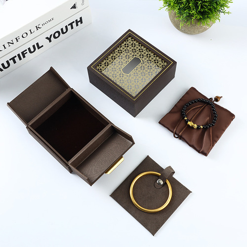 Factory Inheritance Series Grand Fortune Inheritance Ancient Craft Engraved Bead Bracelet Box Jade Treasures Collectible Ornament
