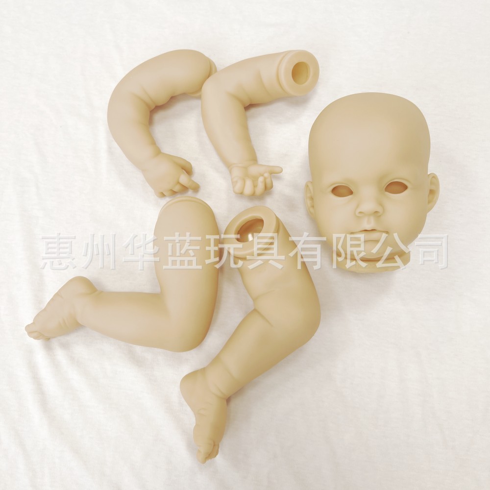 DIY 천 바디 화이트 배아 재생 인형 금형 재탄생 인형 키트 전체 비닐 사지