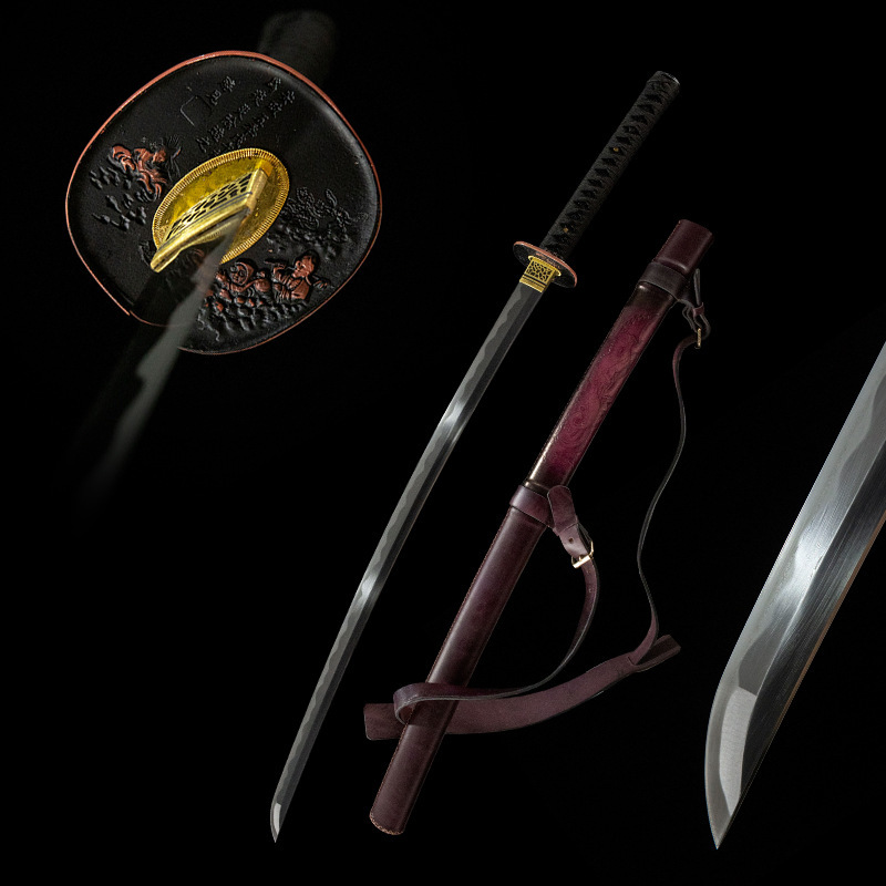 High-End Handmade Export Japanese Sword Samurai Sword Iaido Long Sword Longquan City Sword Katana Unedged High-End Handmade Export Japanese Sword Samurai Sword Iaido Long Sword Longquan City Sword Katana Unedged