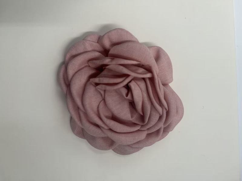 Caro同款烤边布艺花朵9cm立体烧边花朵diy发饰鞋帽胸花饰品配件|undefined