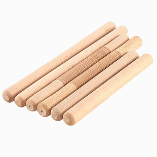 One Wood one craftsman wooden rolling pin beech wood pressing stick baking tool dumpling skin Rolling Pin No paint can be printed