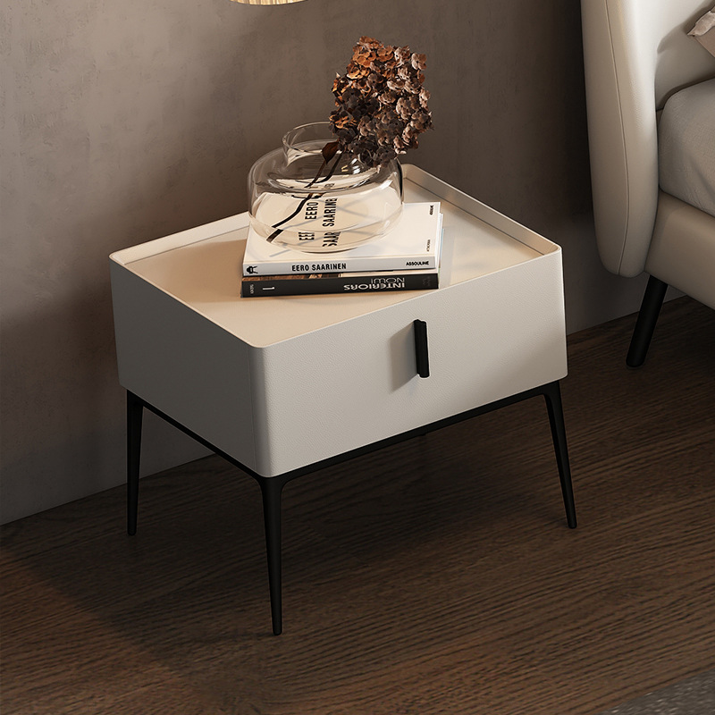 Italiano minimalista mesita de noche simple pequeño cajón único mesita de noche gabinete de almacenamiento combinación 2023 Nuevo