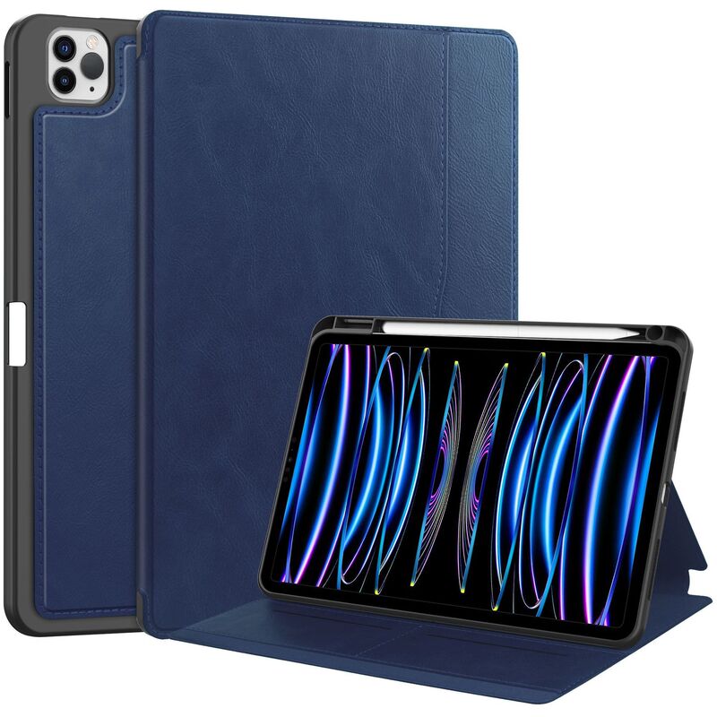 Suitable for 2025 iPad Air11 Tablet Protective Case with Built-In Pen Slot and Card Multi-Functional Extraordinary Business Air5 Case