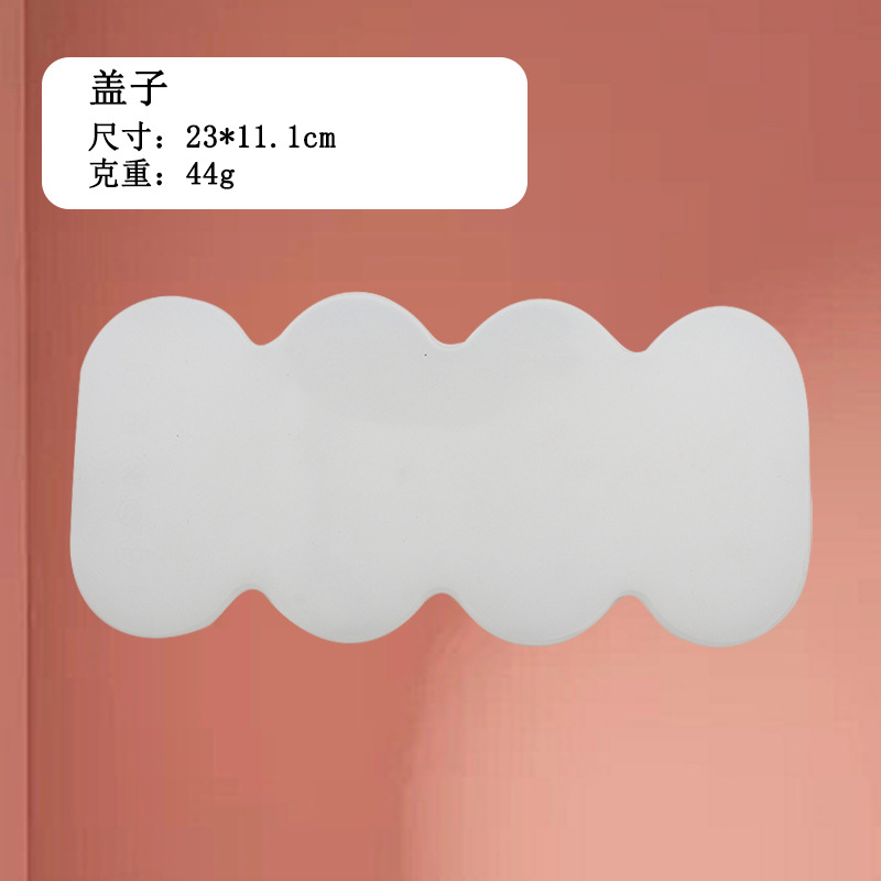 Nuevo molde de helado elíptico helado casero helado helado molde de silicona de grado alimenticio molde de helado